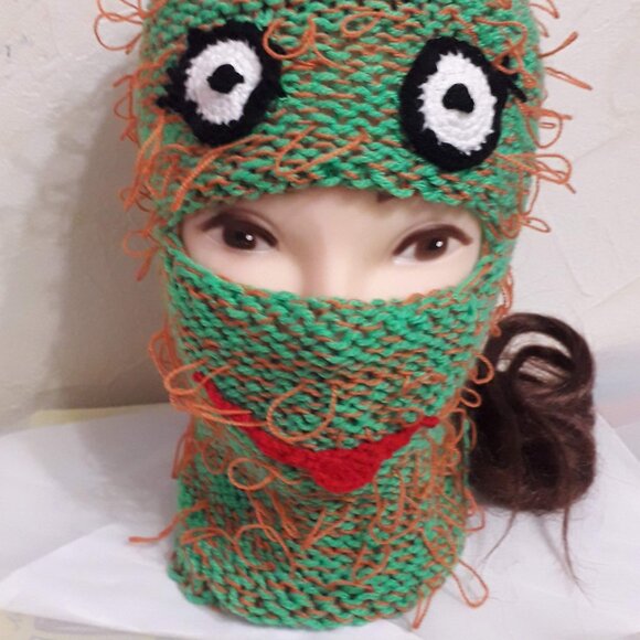 Frog Balaclava – Handmade Mask - Picture 1 of 3
